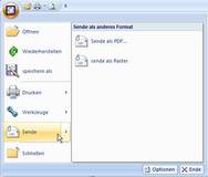 RxHighlight 12.0 - Dokumente senden als Bitmap (Raster)- oder PDF-Dateien