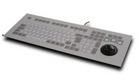 Staubdicht: KFT-104 Folientastatur mit 50 mm Trackball
