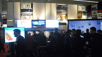 Besucheransturm auf den `Digital Signage Expertenstand` auf der ISE in Amsterdam