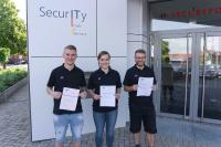 Securepoint-Auszubildende mit erfolgreichem Abschluss