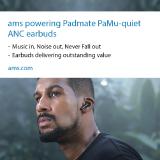Padmate puts ams’ Best-in-class ANC at the Center of its Viral Marketing for New PaMu Quiet Earbuds