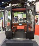 Info-Bildschirm in der Seilbahn