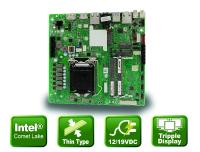 Thin Mini-ITX motherboard with 10 cores