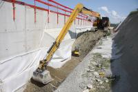 Bagger mit Schlüsselfunktion