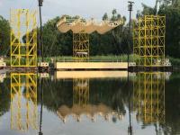 Megaforce baut Replik der Woodstock-Bühne