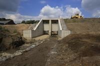 Goldhammer Bac fließt nun bereits durch das neue Hochwasserrückhaltebecken