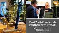 PlatformManager zeichnet EVACO als "Partner of the year 2020" aus