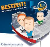 21 Kilometer Papier in 23 Minuten und 50 Sekunden bedrucken – dierotationsdrucker sind offizieller Druckpartner des Firmenläufer-Magazins