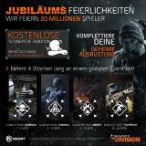 Tom Clancy's The Division™ feiert zweijähriges Jubiläum mit 20 Millionen Spielern