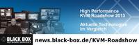 KVM-Systeme selbst testen: Kostenfreie Workshops und Live-Demos auf der Black Box KVM Roadshow, 5.-13.11.2013