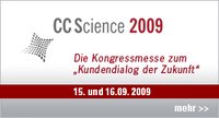 CC Science 2009 führt den "Kundendialog der Zukunft" direkt an der Uni Leipzig