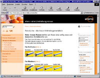 Frische Farben für elero-Website