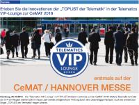 Herzlich Willkommen in der "Telematics VIP-Lounge" am letzten Tag der CeMAT 2018