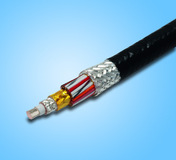 Triaxkabel plus Signaladern mit PTFE-Isolation