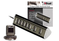 Trust stellt kompakter USB-2-Hub mit 7 Ports vor