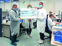 Employees of HNP Mikrosysteme support children and families