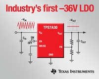 Texas Instruments präsentiert branchenweit ersten LDO-Spannungsregler