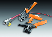 Weidmüller's HTX-IE POF offers superior handling advantages - all in one hand: For cutting, stripping and crimping polymer optical fibres (POF)