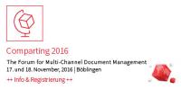 Comparting am 17. und 18.11.2016: Dokumentenverarbeitung wird zum Wettbewerbsfaktor