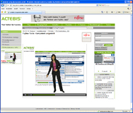 Hilfreicher Avatar erklärt das Fujitsu "Assembly4You"-Konfigurationstool - exklusiv bei Actebis
