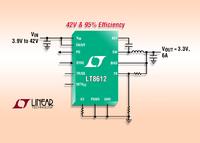 42V Synchronous Step-Down Delivers 6A from a 3mm x 6mm QFN & Requires Only 3µA of Quiescent Current