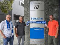 Partnerschaft leben, die Region stärken - SelectLine Software GmbH verlängert Engagement beim 1. FC Magdeburg