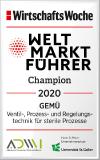 GEMÜ zum vierten Mal in Folge als Weltmarktführer ausgezeichnet