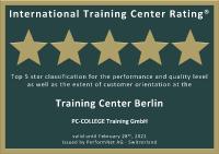 International Training Center Rating® - PC-COLLEGE erhält Auszeichnung