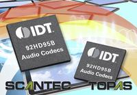 IDT stellt die industrieweit ersten HD Audio-Codecs mit Class-G Kopfhörer- und DDX Class-D Lautsprecherverstärker mit extrem niedriger Stromaufnahme vor