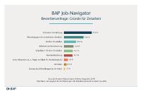 BAP Job-Navigator 08/2019: »Sicherheit, Flexibilität und gute Bezahlung«