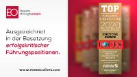 EO Deutschland von FOCUS als TOP Personalberater 2020 ausgezeichnet