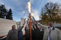 Erdgashauptleitung in Bechhofen in Betrieb