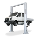 Tragkräftiges von BlitzRotary - die neue hydraulische 2-Säulen Hebebühne SPO65 hebt bis zu 6,5t