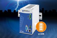 24V DC UPS with integrated Li-Ion battery protects against plant downtime and data loss caused by power failures