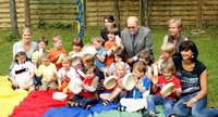 In den Kindergärten wird nun getrommelt