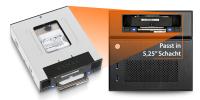 NEU von ICY DOCK: flexiDOCK MB795SP-B - Trägerloser 2,5" und 3,5" SAS/SATA SSD/HDD Wechselrahmen / interne Dockingstation