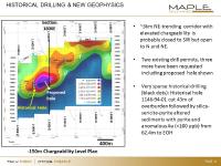 Maple Gold details 1,500 metre long drill-ready target area with new Induced Polarization survey