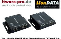 Die itworx-pro GmbH in Hamburg erweitert ihre digitale Extender Linie mit einem HDMI/IR Video Extender-Set over Cat6 with PoC von LionDATA