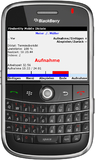Diktiergerät und Rechtsdatenbank auf dem BlackBerry