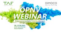 Jetzt anmelden zum ÖPNV-Webinar am 16. oder 17.2.2021 von TAF, DIMOCO & BOGESTRA zum Thema zielgruppenorientierte Ticketing-Lösungen