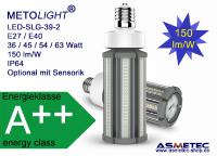 LED HiPower Lampe mit modernster Technik 360° Abstrahlwinkel und 150 lm/W