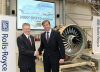 Rolls-Royce zelebriert Auslieferung des 2.000sten BR710 Triebwerks in Dahlewitz