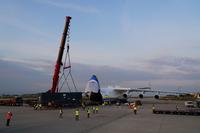 Antonov 225 transports 153 tonnes from Leipzig/Halle Airport to Abu Dhabi