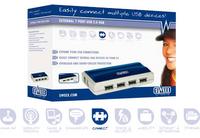 Der neue Sweex External 7 Port USB 2.0 HUB erhöht die Anzahl der USB-Ports am Desktop-PC oder Notebook.