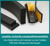 Qualität zum China-Preis: PAK-freies Moosgummi gibt es bei REXIO ab jetzt mit Sonderrabatt