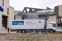 Technologie von Linde ermöglicht flexibles Tanken in Nordrhein-Westfalen: Mobile H2 Tankstelle bei Fußball WM im Einsatz