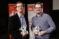 Jens Wehner und Boris Nikolai Konrad stehen im Finale des IdeenExpo Science Slams
