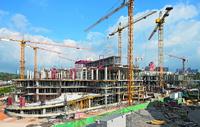 Modernes Geschäftszentrum mit knapper Bauzeitvorgabe