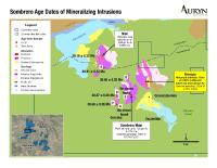 Auryn Confirms Age of Mineralizing Intrusives at Sombrero District Equivalent to Major Deposits in the Andahuaylas-Yauri Belt