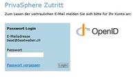Sichere Authentisierung bei PrivaSphere(TM) mit Clavid OpenID